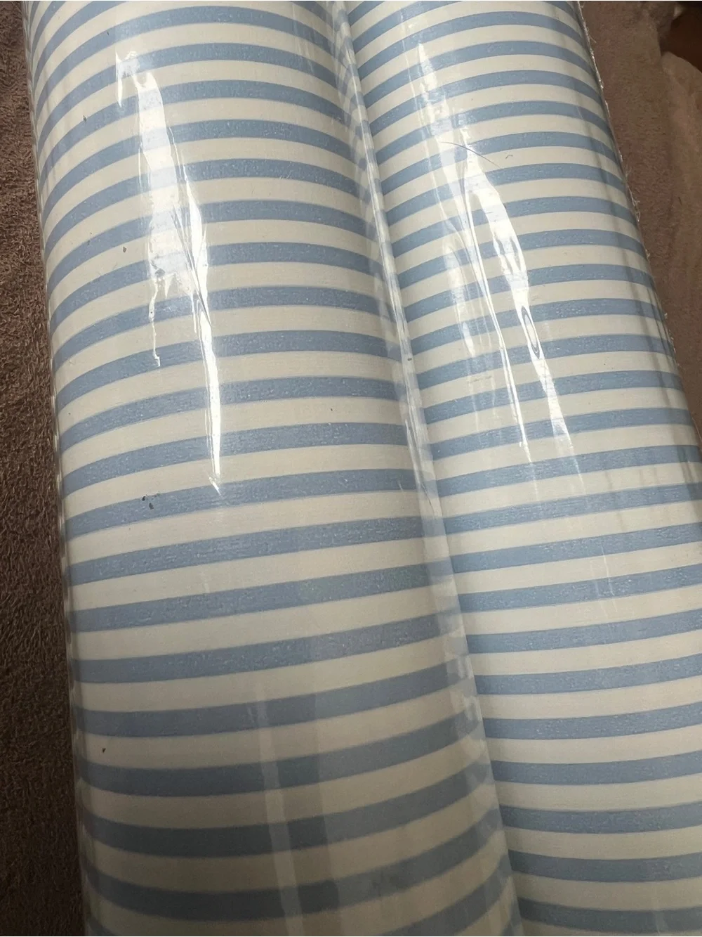 C&A Wallcoverings Blue Striped Wallpaper Roll